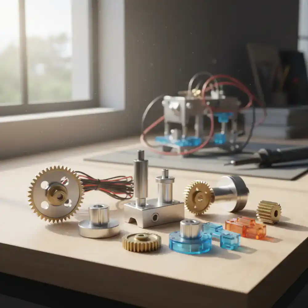 Piezas adicionales y engranajes para robot